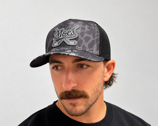 Snake Print Black Hat