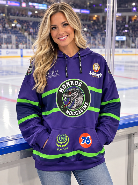 Purple Jersey Hoodies